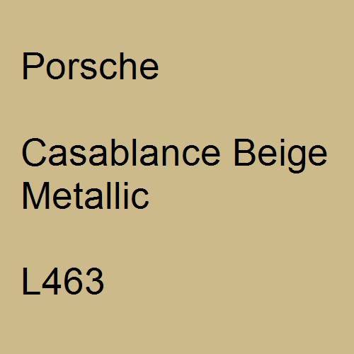 Porsche, Casablance Beige Metallic, L463.